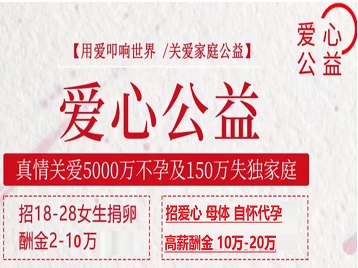 同德捐卵助孕生子 爱心志愿者招募